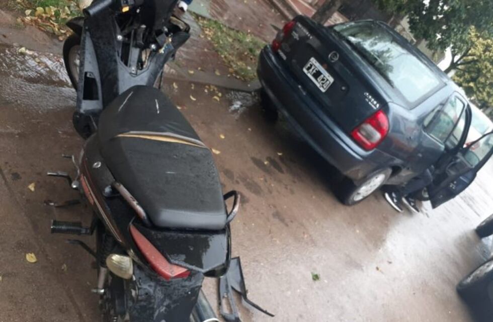 Una mujer herida tras chocar con su moto en Jesús María