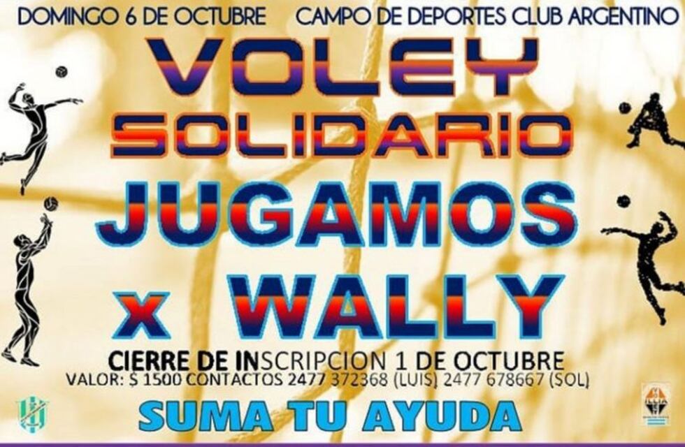 Torneo solidario de voley "Jugamos por Wally"
