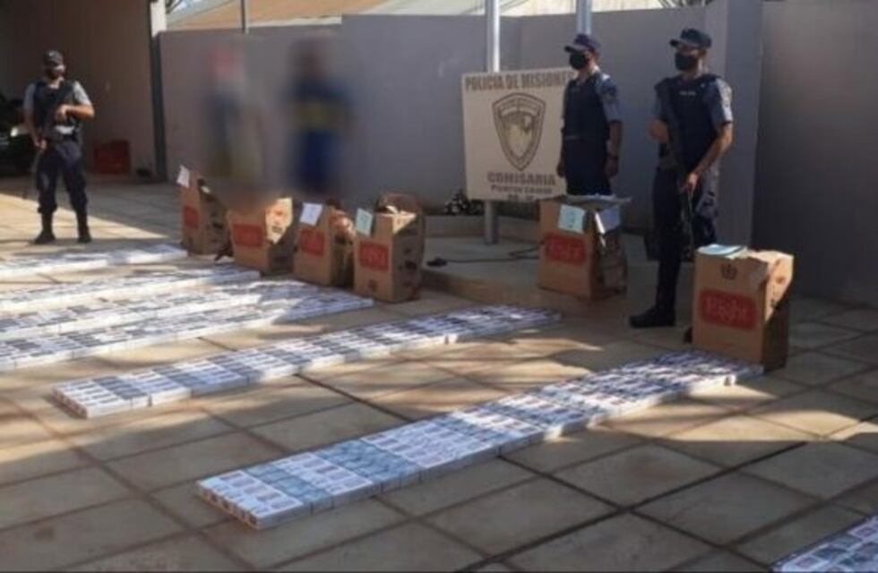 Secuestran un cargamento cigarrillo de contrabando en Puerto Leoni