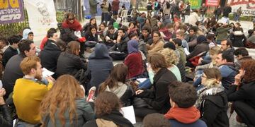 Las clases en la plaza