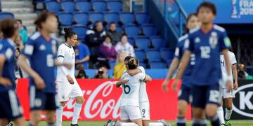 Sole Jaimes y Aldana Cometti (AP Photo/Alessandra Tarantino)