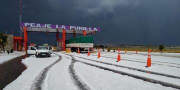 Caída de granizo en La Punilla\u002E