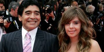 Diego Maradona y Dalma Maradona\u002E