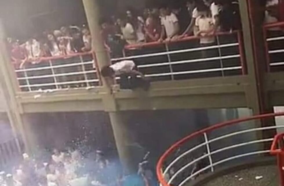 Peligro total: un estudiante se tiró del primer piso del colegio
