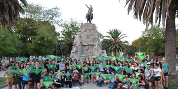 Pañuelazo en San Luis\u002E Foto: El Diario de la República\u002E