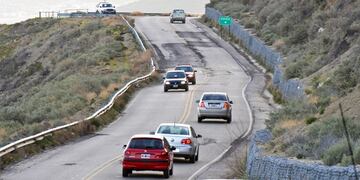 El camino une Comodoro y Rada Tilly