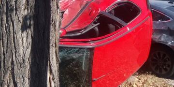 Fuerte choque en Godoy Cruz