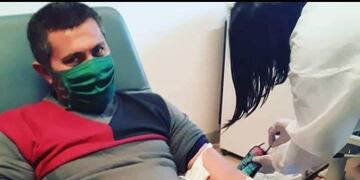 Cesar Satto - donante de plasma\nCrédito: Facebook Chanito Barragán