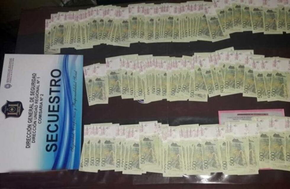 Salta: detuvieron a dos hombres con más de 100 mil pesos truchos