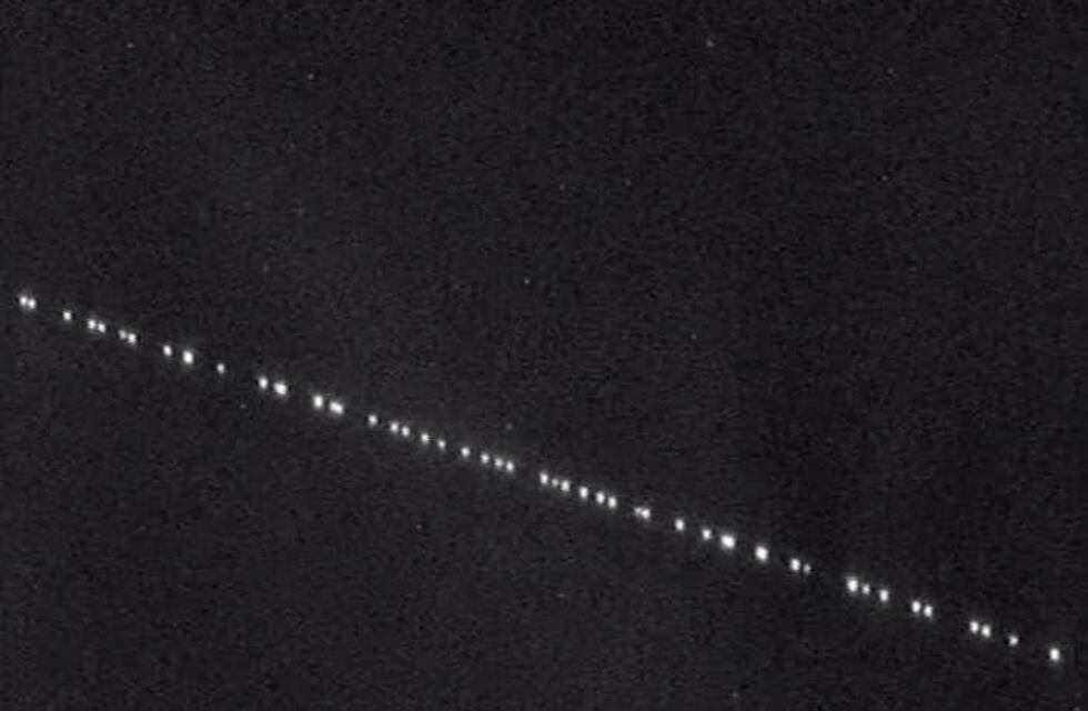 Las extrañas luces que se vieron en el cielo de Azul