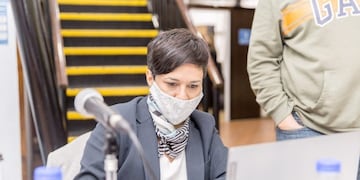 Ministra de Educación de la Provincia TDF  Analía Cubino