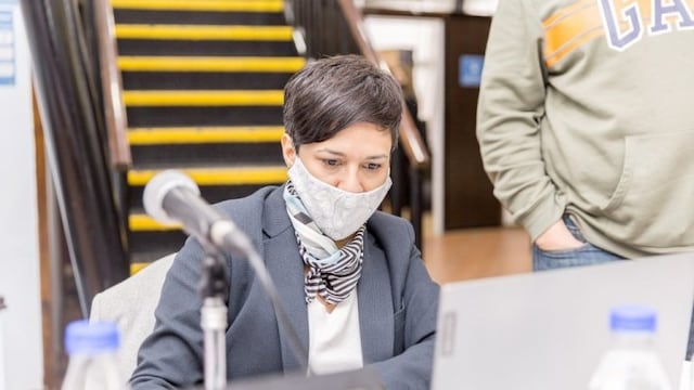 Ministra de Educación de la Provincia TDF  Analía Cubino