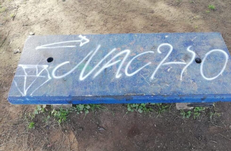 Un menor de edad detenido por vandalismo en una plaza de la ciudad de Alta Gracia