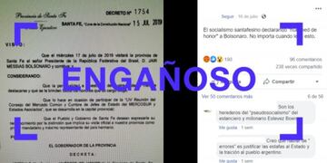 Es cierto que Bolsonaro fue declarado huésped de honor en Santa Fe, pero no fue el único