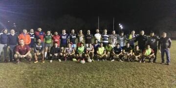 Los jugadores que viajaron a Paraguay para disputar los amistosos\u002E (Prensa URNE)