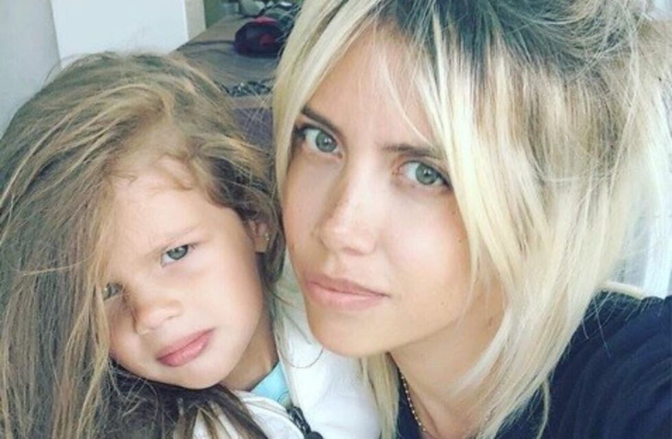Wanda Nara se inspiró en Kim Kardashian para el look de su hija Francesca