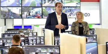 Garro presenta el nuevo centro de monitoreo de La Plata\u002E