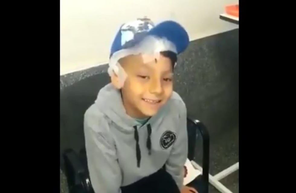 Internaron de nuevo a Benjamín Biñale, el nene herido por una bala perdida