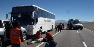 Miembros de diferentes instituciones sanitarias de nivel provincial y nacional de ambos países participaron del simulacro realizado en la zona del paso de Jama\u002E