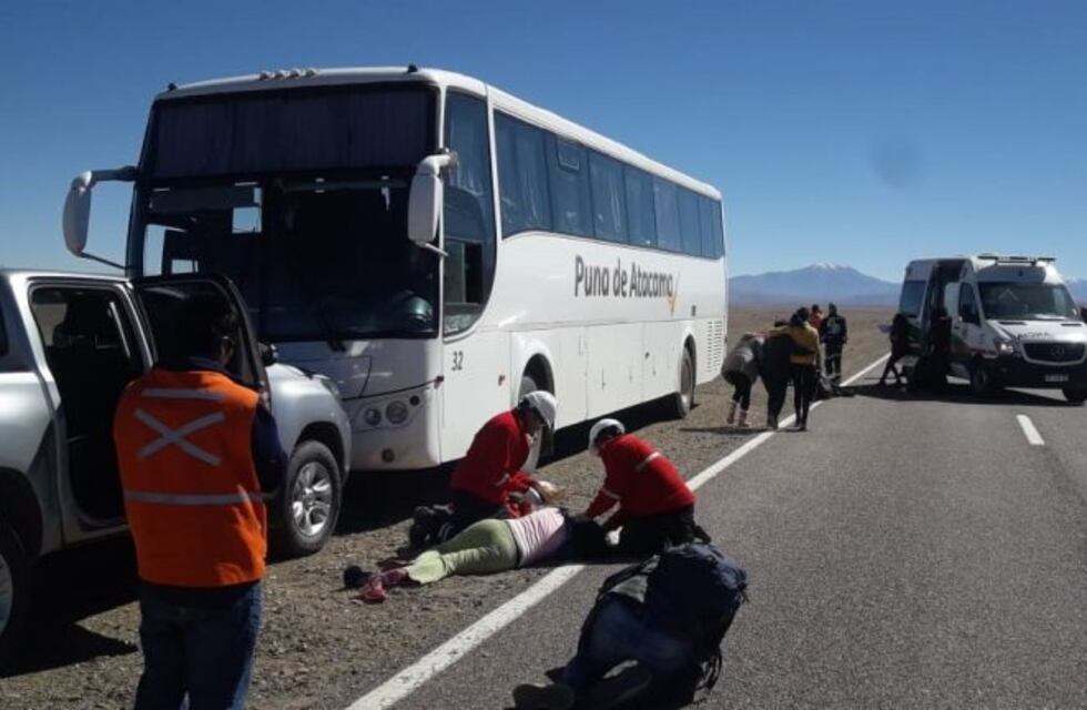 Realizaron simulacro de accidente vial en el Paso de Jama