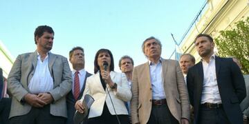 Bullrich dio una conferencia de prensa en Bell Ville\u002E