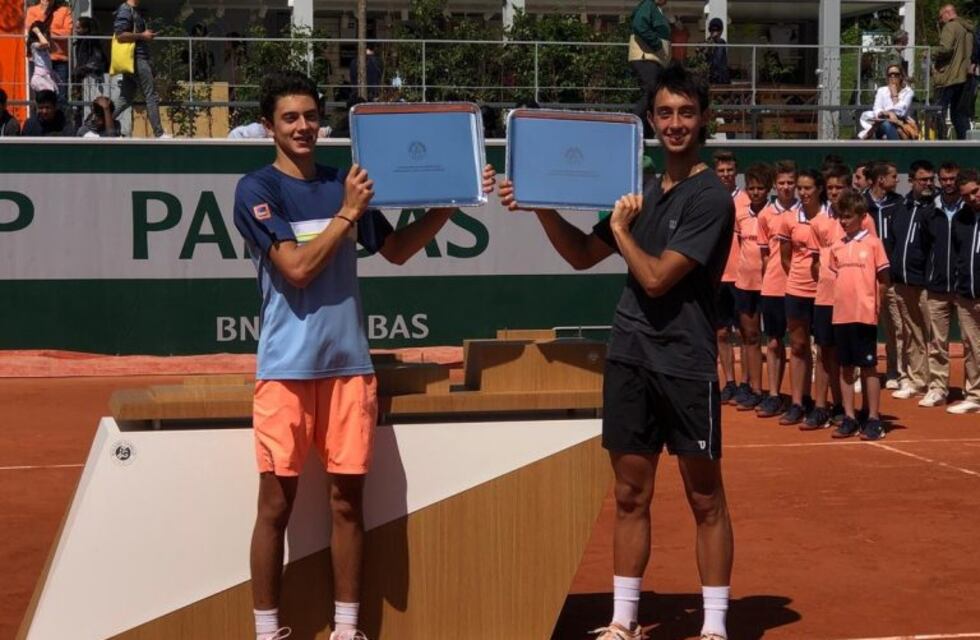 El argentino Thiago Tirante campeón en dobles juniors de Roland Garros