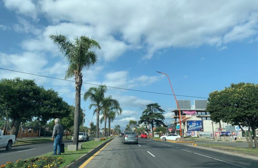 Miércoles con nubes dispersas en Carlos Paz