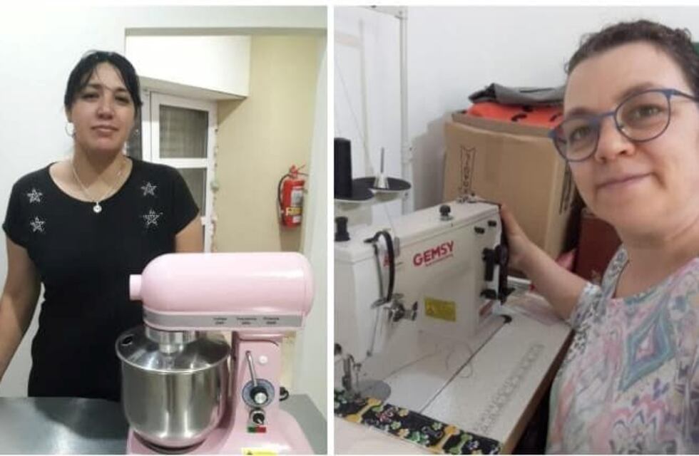 Dos emprendedoras rosaleñas adquirieron maquinaria a través de la Oficina de Empleo