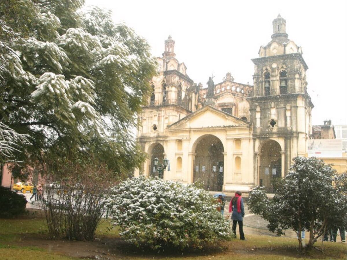 Nieve en Córdoba 9 de julio de 2007