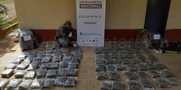 La droga fue secuestrada por personal de Gendarmería\u002E