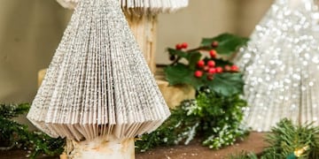 Árboles de Navidad con material reciclado (web)