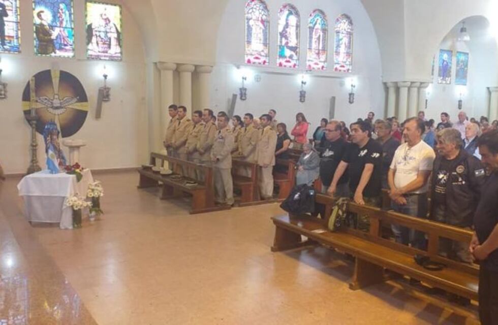 La imagen de la Virgen de Luján que acompañó a las tropas argentinas en Malvinas visita Río Gallegos