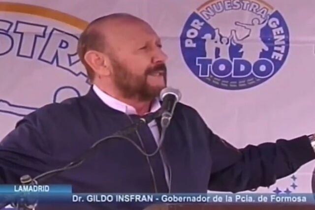 Insfrán llamó cobarde al presidente Macri por no asistir al homenaje a héroes formoseños en Formosa
