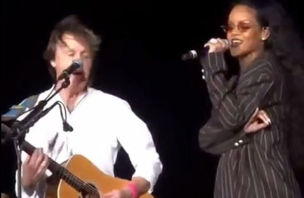 Paul McCartney cantó ForFiveSeconsd con Rihanna en el festival Desert Trip de California