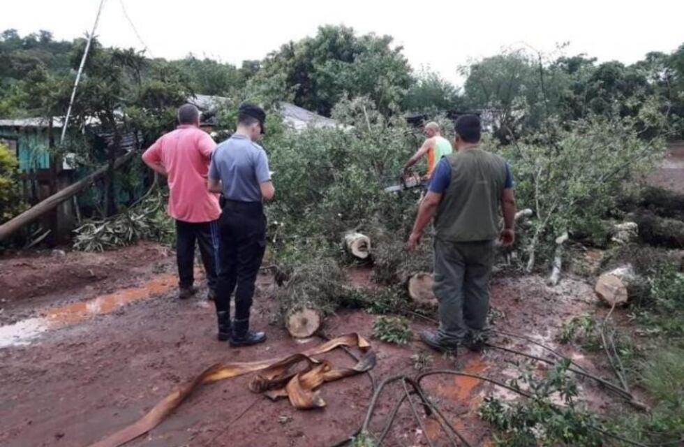 Una tormenta azotó con fuerza a la localidad de Wanda