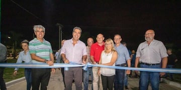 El gobernador inauguró obras en Fontana\u002E (Web)\u002E
