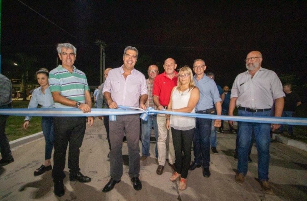 El gobernador inauguró obras en Fontana