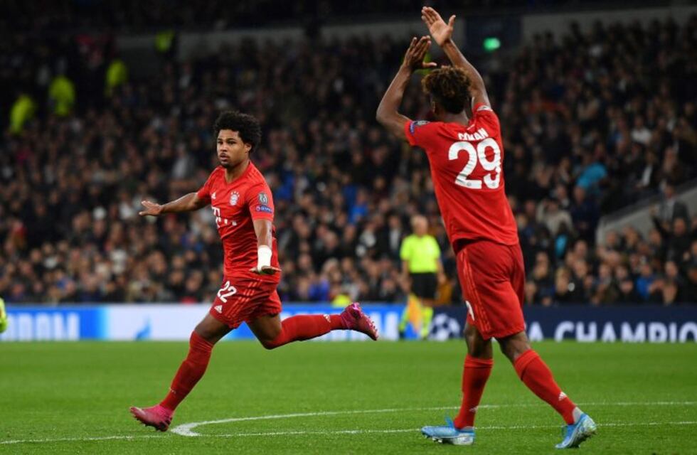 Paliza histórica del Bayern al Tottenham en la Champions: le ganó 7-2 con cuatro goles de Serge Gnabry