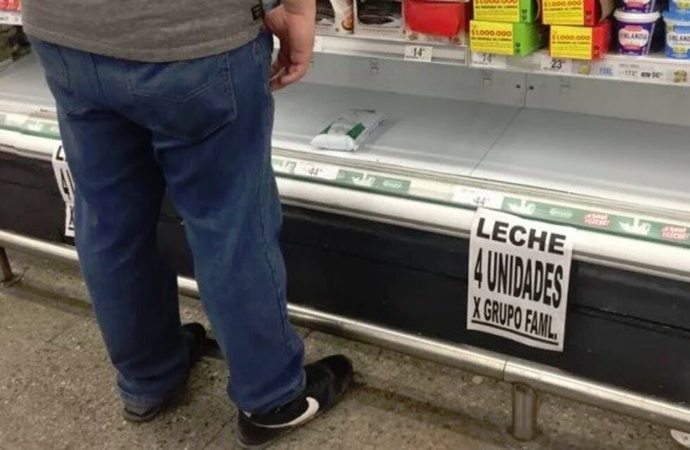 Restringen la venta de leche en algunos supermercados mendocinos