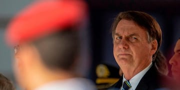 (FILES) In this file photo taken on May 06, 2019, Brazilian President Jair Bolsonaro attends a ceremony marking the 130th anniversary of the Rio de Janeiro Military School (CMRJ), in Rio de Janeiro, Brazil\u002E - Volkswagen said on September 23, 2020 it had signed a deal with prosecutors to compensate former workers at the company's Brazil unit for rights violations committed during the South American country's military dictatorship\u002E (Photo by Mauro Pimentel / AFP)
