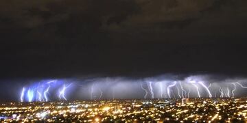 La tormenta que azotó Mendoza fue la que más descarga eléctrica produjo a nivel Mundial\u002E
