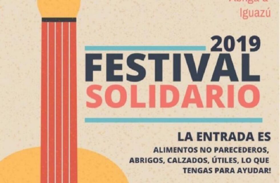 "Iguazú abriga a Iguazú" un festival solidario este domingo
