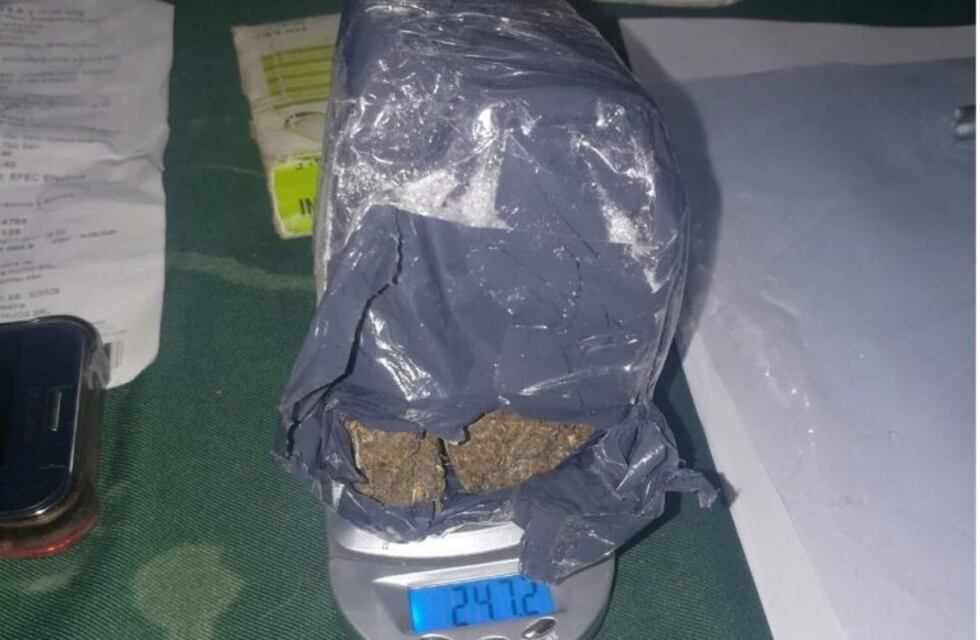 Detienen en San Rafael a una mujer por tener 247 gramos de marihuana
