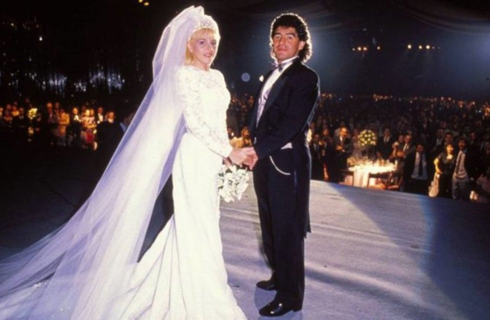 Claudia Villafañe reveló qué hizo con el vestido de novia que usó en su casamiento con Diego Maradona