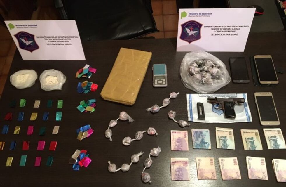 Detuvieron en San Isidro a cuatro personas acusadas de comercializar estupefacientes