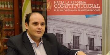 candidato a intendente de la Capital por el Frente de Todos, Gustavo Saadi