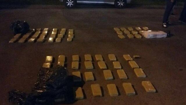 Secuestraron mu00e1s de 100 kilos de marihuana durante un operativo que involucra a presuntos miembros de