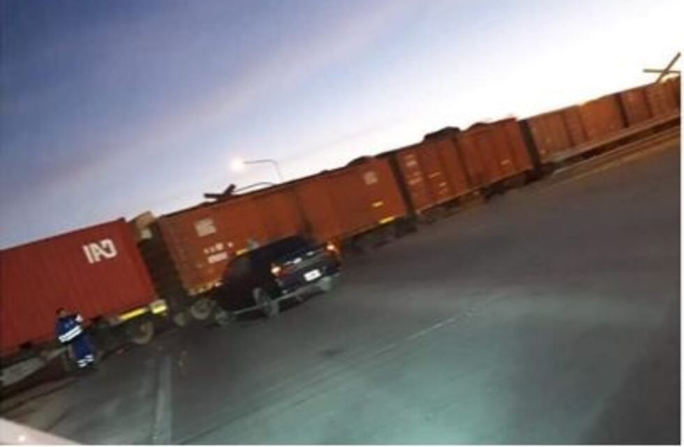 Chocó un tren de cargas de la formación Belgrano
