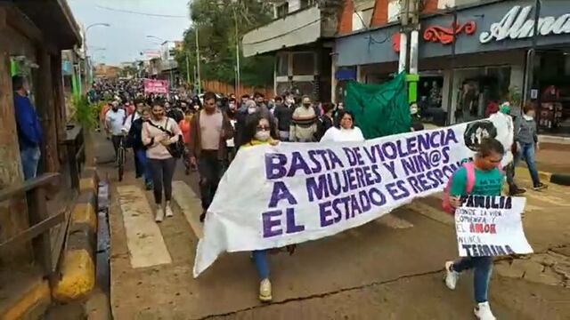 Tras el crimen de Mereles hubo marchas para pedir justicia\u002E