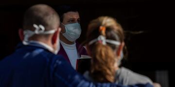 Coronavirus en Madrid, España (AP Photo/Bernat Armangue)